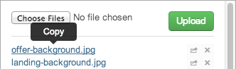 File Uploader: files uploaded